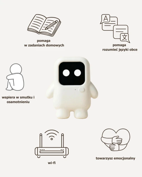 robot edukacyjny dla dzieci-wi-fi-usb-c-tłumacz-bezpieczny